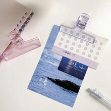 4pcs Clear Plastic Binder Clip - Clear - View 5