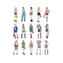 30pcs Romantic Life Series Cartoon Character Diary Decoration Sweet Asia Sticker - Army Green - View 1