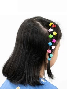 50 cái Kẹp tóc & Kẹp móng vuốt hình hoa đơn giản - Nhiều màu - Xem 3