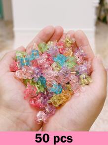 50 piezas Pinzas de cabello dulce simple