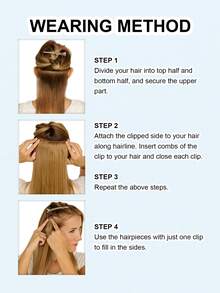 7pcs Long Curly Synthetic Hair Extension - Rose Red - View 6