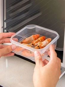 1 pieza refrigerador Congelador carne Caja de almacenamiento - Blanco - Ver 3