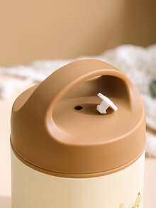 1pc Portable Lunch Bag & 1pc Lunch Box - Brown - View 6