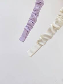 5pcs Women's Twist-Style Hair Hoop With Pressing Design,Dopamine - Multicolor - View 4