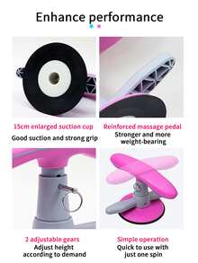 Sit-up Assistant Suction Type Abdominal Exercise Equipment For Home Gym - Pink - View 5