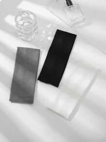 3pcs Solid Hair Band  For Back To School Casual - Multicolor - View 1