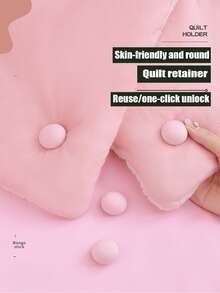 8入組ABS被子固定的簡約風床單夾適用於家庭 - 白色 - 查看 4