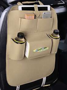1 túi vải không dệt treo xe ô tô - Màu be - Xem 2