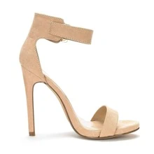 Women's Ankle Strap Pumps Heel Sandals - Khaki - View 3