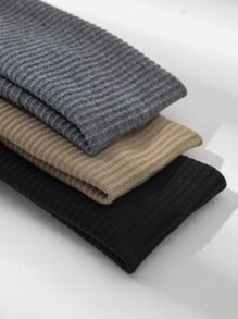 3条装纯色发带，适合日常佩戴，打造休闲发型，也可作健身头带、头巾、吸汗带、秋冬季发饰，适合女士度假装扮，优雅围巾，柔软头巾。 - 彩色 - 查看 3