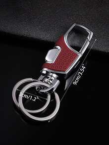 顏色阻塞時尚包飾 - 酒紅色 - 查看 2