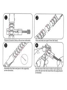 Replacement Watch Bands Compatible With Samsung Galaxy Watch 4/5 40/44mm, Galaxy Watch 3 41mm, Galaxy Watch 6/7 40/42/44/45/46mm, Active 2, Adjustable Rose Gold Metal Chain Strap, Unisex 20/22mm Smart Watch Accessories - Rose Gold - View 9