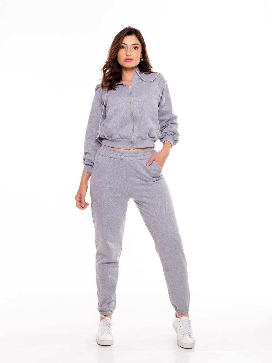 Women Two-piece Outfits - 淺灰色 - 查看 1