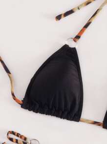 Damskie bikini sportowe Pierścionek Prosty