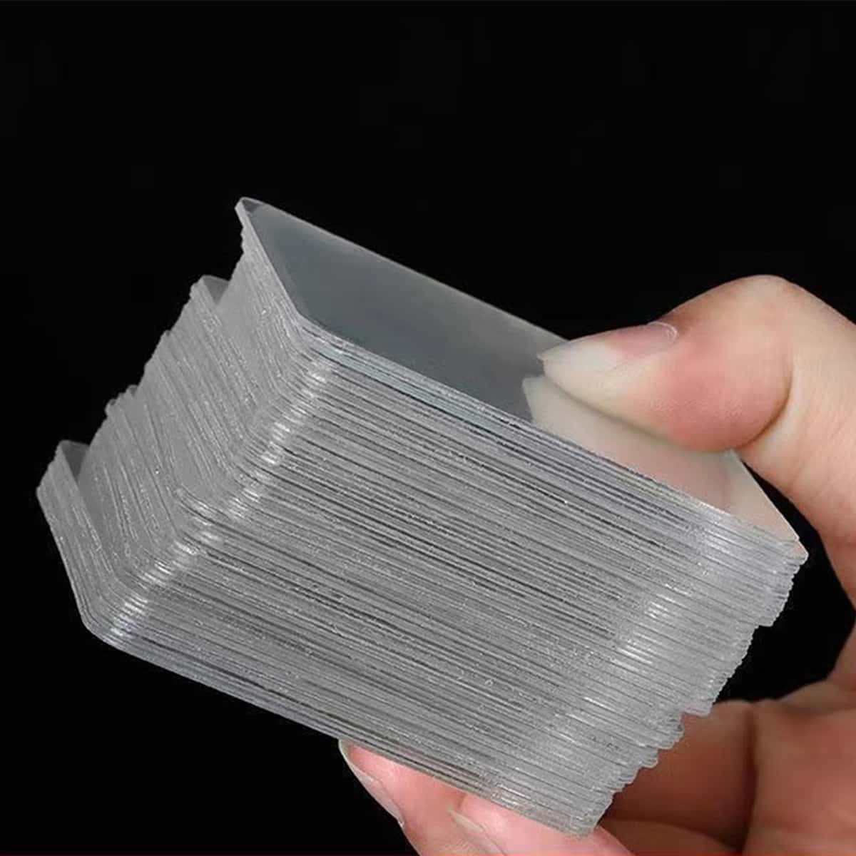 萬能納米膠膜雙面膠帶，不需鑽孔固定貼片，20/50入組 - 無色 - 查看 1