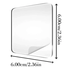 萬能納米膠膜雙面膠帶，不需鑽孔固定貼片，20/50入組 - 無色 - 查看 4