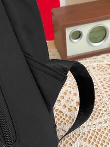 Niños Mochila anti robo de viaje Mochila grande Bolsa para la escuela negro - Negro - Ver 4