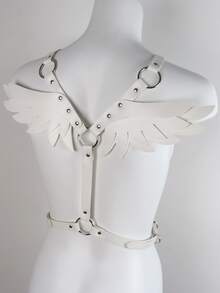 Wing Decor Costume Harness Belt - White - View 3
