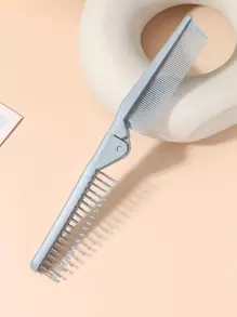 1 cái lược chải tóc có thể gập lại, phụ kiện tóc - Màu xanh lam - Xem 2