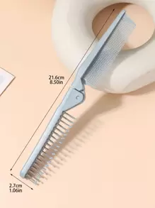 1 cái lược chải tóc có thể gập lại, phụ kiện tóc - Màu xanh lam - Xem 4