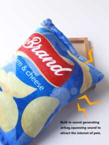 1pc Random Potato Chip Design Pet Plush Toy - Multicolor - View 5