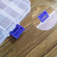 1pc Multi-grid Jewelry Storage Box - Clear - View 3