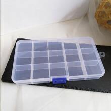 1pc Multi-grid Jewelry Storage Box - Clear - View 1