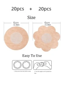 40pcs Invisible Disposable Breast Sticker