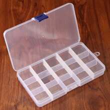 1pc Multi-grid Jewelry Storage Box - Clear - View 5