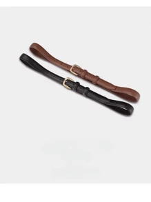 Minimalist PU Buckle Belt