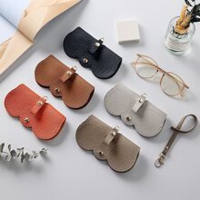 1pc Túi lưu trữ kính di động rắn - trái cam - Xem 1