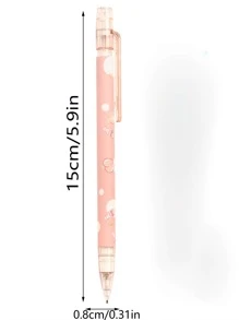 Random Color Peach Shaped Automatic Pencil, Cute Push Button Mechanical Pencil - Pink - View 8