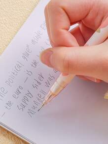 Random Color Peach Shaped Automatic Pencil, Cute Push Button Mechanical Pencil - Pink - View 7