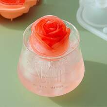 Flower Shaped Ice Cube Mold - Orange - View 2