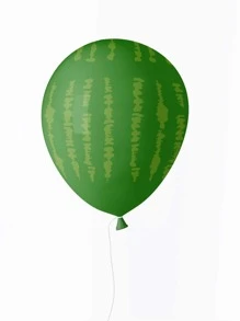 12/20 个 12 英寸西瓜乳胶气球，夏季水果冰淇淋甜甜圈西瓜主题派对装饰，夏季饮料乳胶气球 - 彩色 - 查看 4