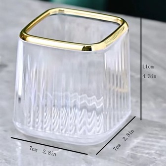 化妝刷收納管、梳妝台化妝品收納盒、透明眉筆口紅架、辦公室台筆架、化妝品收納盒