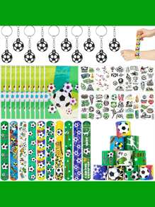 42入組生日派對禮物派對禮物袋，女孩男孩生日皮納塔分類玩具，Stuffers 聖誕獎品嘉年華復活節兒童獎勵表（腳踩） - 綠色 - 查看 1