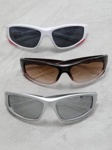 3副男士貓眼太陽鏡 - 彩色 - 查看 1