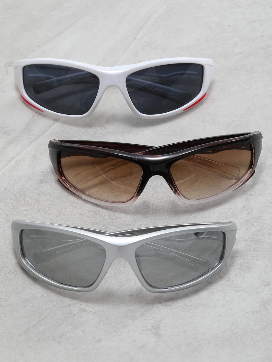 3副男士貓眼太陽鏡 - 彩色 - 查看 1