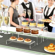 Acrylic N Shape Display Stand, 9 Inch, 2 Piece/set, For Cupcake Stand, Collectibles, Retail Display, Jewelry, Antiques, Anime Statues And More - Clear - View 6