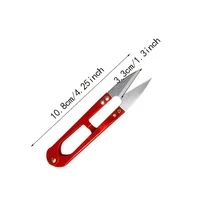 1入組/2入組/4入組多色修邊縫紉剪刀鉗子 U 形剪刀紗線不銹鋼刺繡工藝剪刀裁縫 - 彩色 - 查看 5