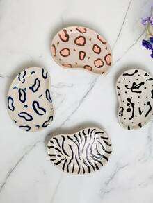 chenguang 1入組創意手繪復古盤子 - 彩色 - 查看 5