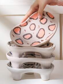 chenguang 1入組創意手繪復古盤子 - 彩色 - 查看 10