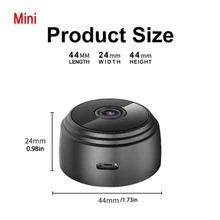 Mini HD 720P 2.4Ghz Wifi IP Camera Smart Home Video Surveillance System Support Mobile Remote View Motion Detection Alarm Notification Push Two Way Audio Infrared Night Vision Cloud Storage USB Rechargeable Battery Powered Wireless Network Camera - Black - View 11