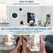 Mini HD 720P 2.4Ghz Wifi IP Camera Smart Home Video Surveillance System Support Mobile Remote View Motion Detection Alarm Notification Push Two Way Audio Infrared Night Vision Cloud Storage USB Rechargeable Battery Powered Wireless Network Camera - Black - View 4