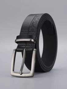 1条男士黑色方形金属扣PU皮革腰带，可装饰裤子，适合日常夏季穿着、学校休闲、商务场合，也是送给男友、丈夫、父亲等男士的礼物。此外，它还适合日常穿着、时尚、青少年、户外、度假、运动、旅行、街头、波西米亚风、复古秋季、万圣节等秋冬季场合，是理想的配饰之选。这款腰带也适合青少年、青年、男士，适合休闲、户外、运动、度假、毕业、生日等各种场合。 - 黑色 - 查看 1