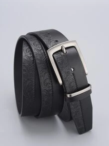 1条男士黑色方形金属扣PU皮革腰带，可装饰裤子，适合日常夏季穿着、学校休闲、商务场合，也是送给男友、丈夫、父亲等男士的礼物。此外，它还适合日常穿着、时尚、青少年、户外、度假、运动、旅行、街头、波西米亚风、复古秋季、万圣节等秋冬季场合，是理想的配饰之选。这款腰带也适合青少年、青年、男士，适合休闲、户外、运动、度假、毕业、生日等各种场合。 - 黑色 - 查看 2