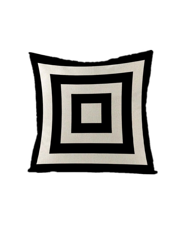 1pc Geometric Pattern Decorative Pillow Cover Without Pillow Core