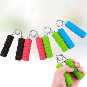 1入組隨機色A字形彈簧手臂力量訓練握力和手指鍛練器具