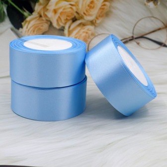 1卷22m×4cm緞帶素色羅緞絲帶用於鮮花包裝，禮品盒包裝